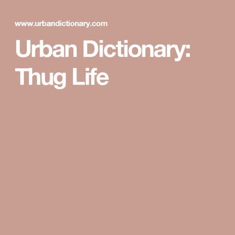 thug urban dictionary|is thug a racial term.